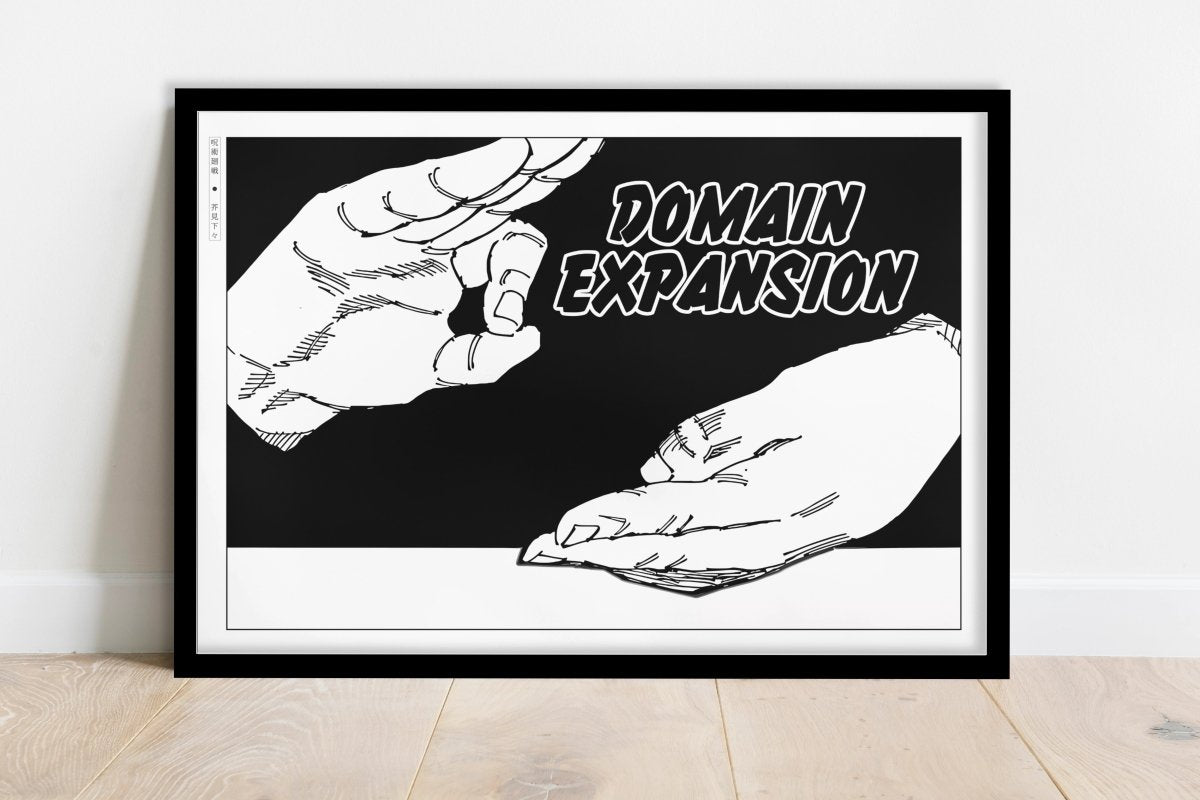 Akutami - Domain Expansion - Art Only - Black Frame