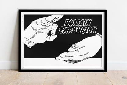 Akutami - Domain Expansion - Art Only - Black Frame