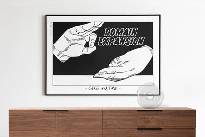 Akutami - Domain Expansion - Artist Name with Decor