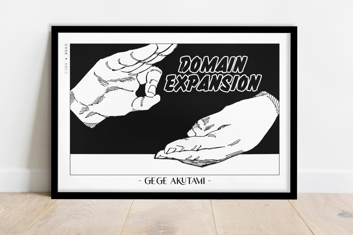 Akutami - Domain Expansion - Artist Name - Black Frame