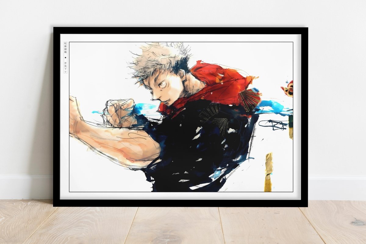 Akutami - Black Flash - Art Only - Black Frame