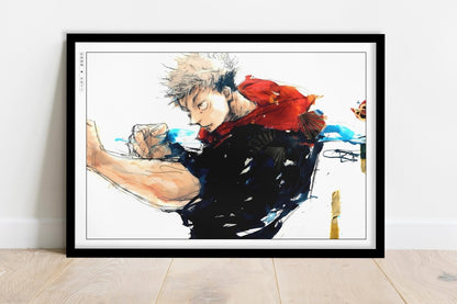 Akutami - Black Flash - Art Only - Black Frame