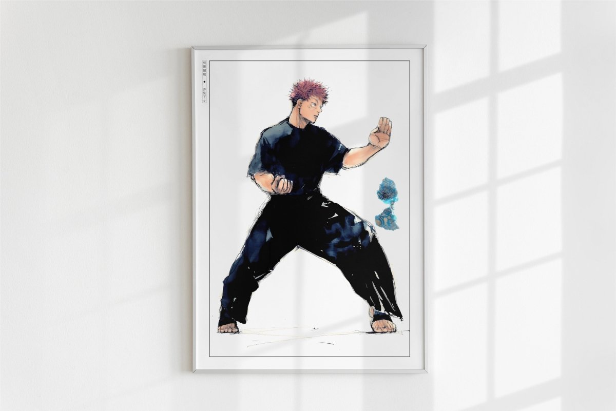 Akutami - Stance - Art Only - White Frame