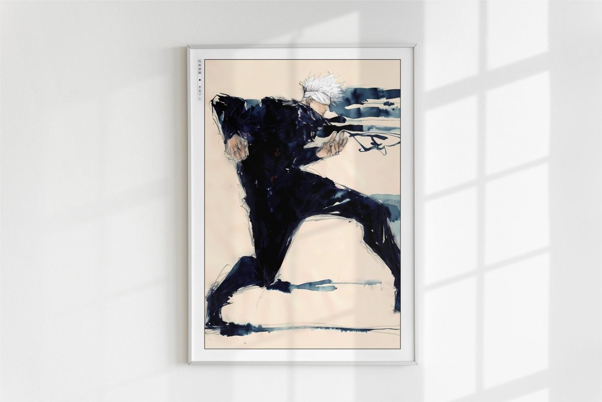Akutami - Technique - Art Only - White Frame