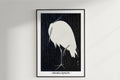 Ohara Koson - Egret in the Rain - Artist Name Unframed