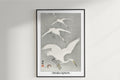 Ohara Koson - Descending Egrets in Snow - Artist Name Unframed