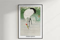 Ohara Koson - Crane Fishing in Shallow Water - Artist Name Unframed