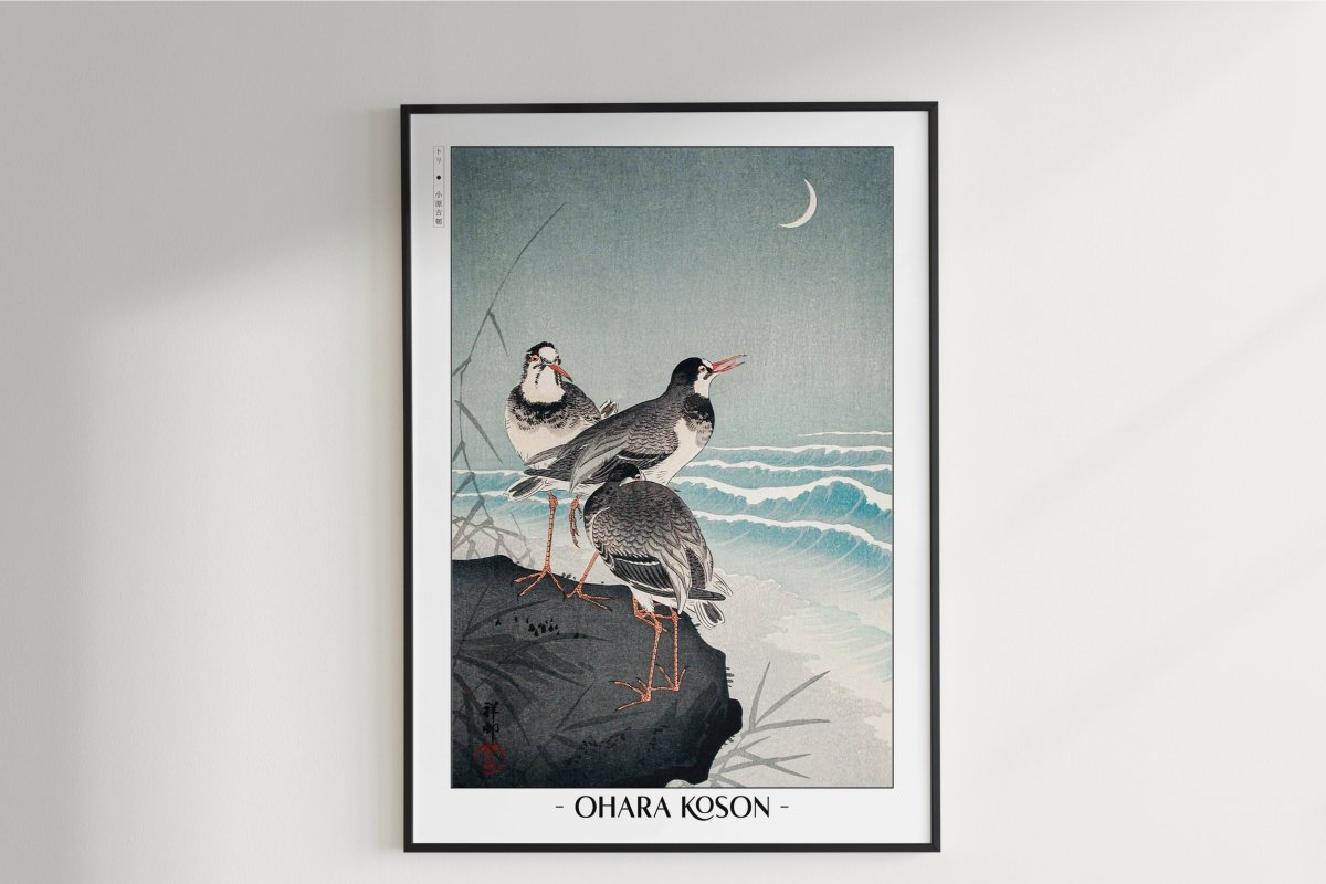Ohara Koson - Snipes at the Shore - Artist Name Unframed
