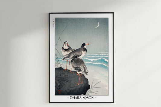 Ohara Koson - Snipes at the Shore - Artist Name Unframed