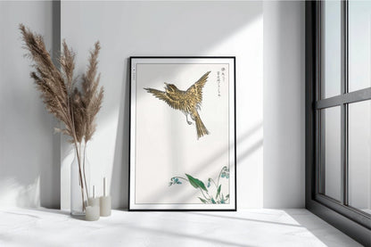 Numata Kashu - Water-Pipit & Viola - Art Only with Decor