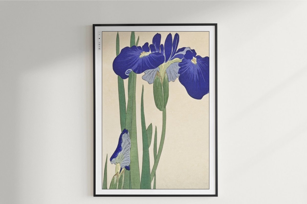 Ohara Koson - Blue Irises - Art Only - Unframed