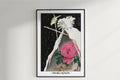 Ohara Koson - Siberian Bluechat next to a Peony - Artist Name Unframed