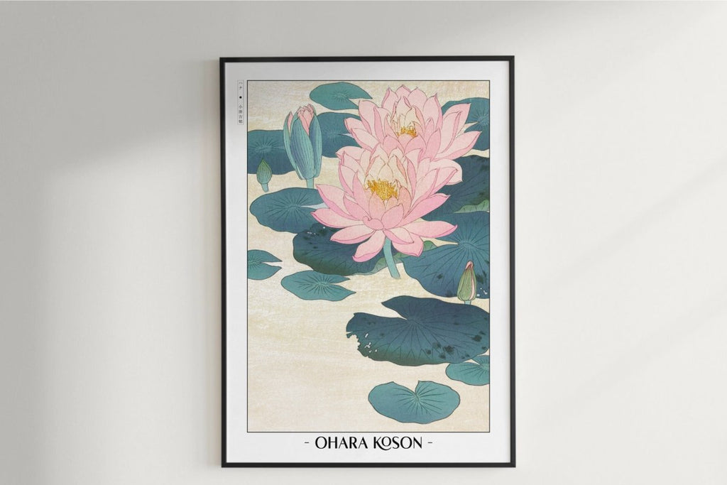 Ohara Koson - Water Lily - Artist Name Unframed