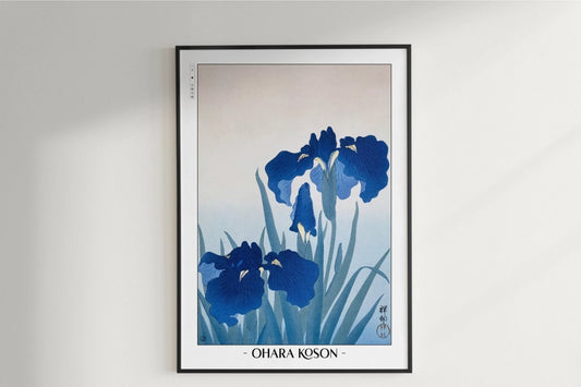 Ohara Koson - Irises - Artist Name Unframed