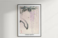 Ohara Koson - Wisteria & Bee - Artist Name Unframed
