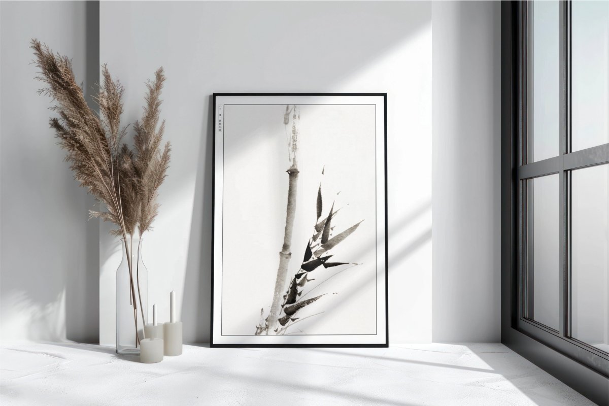 Hokusai - Bamboo Shoot - Art Only with Decor