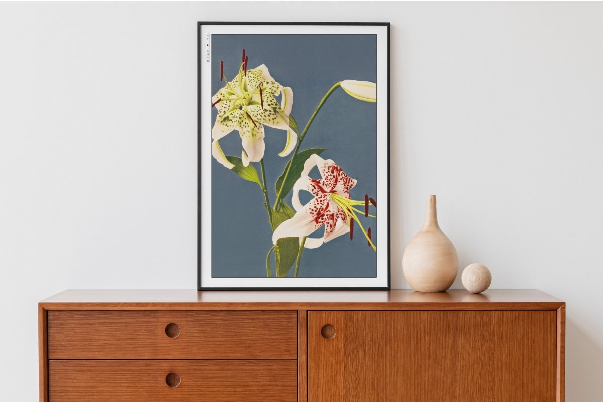 Ogawa Kazumasa - Iris Kaempferi - Artist Name - Black Frame