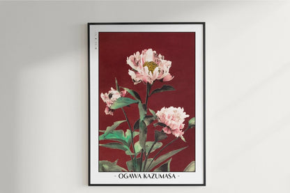 Ogawa Kazumasa - Pink Peonies - Artist Name Unframed