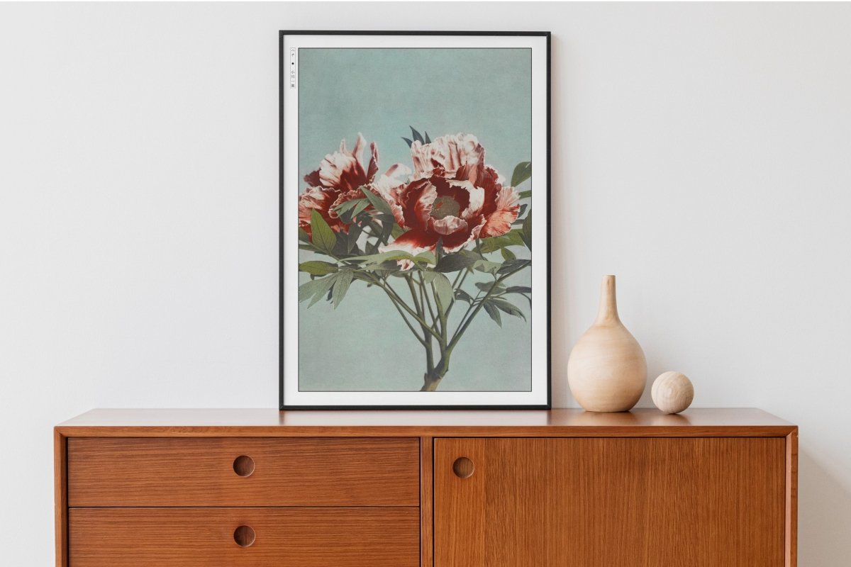 Ogawa Kazumasa - Tree Peony - Art Only - Black Frame