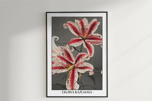 Ogawa Kazumasa - Pink Spotted Lily - Artist Name Unframed