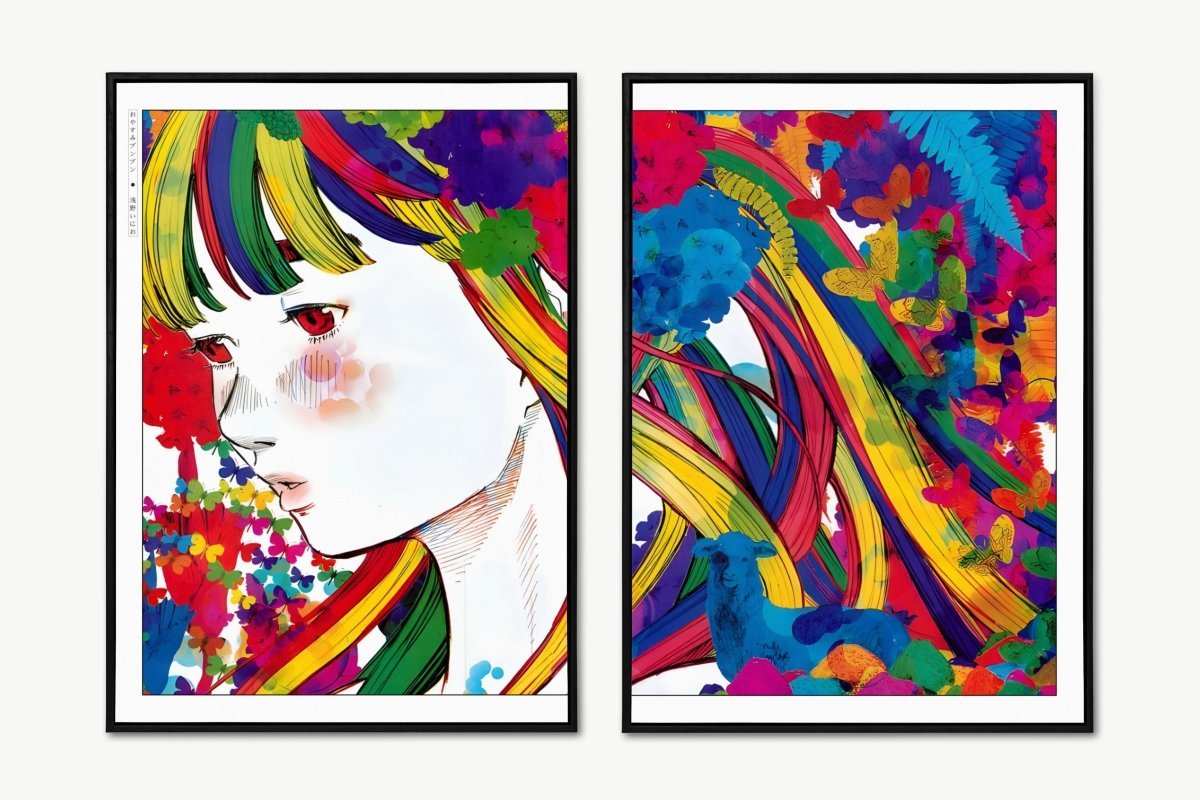 Goodnight Punpun Manga | Aiko Tanaka (Split) Poster – Eastern
