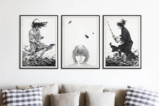 Bring your walls to life with the Set of 3 Vagabond manga wall art and posters from Eastern Archivals. Shop now to add iconic manga prints to your collection!