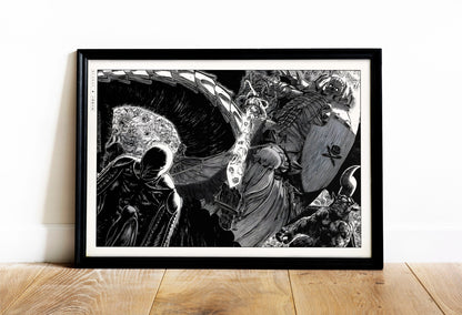 Transform your space with this Berserk manga poster. Immerse yourself in Miura's iconic art and dark storytelling for a powerful, gothic statement piece.