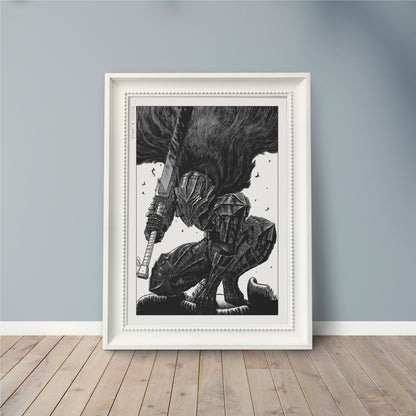 Transform your space with this Berserk manga poster. Immerse yourself in Miura's iconic art and dark storytelling for a powerful, gothic statement piece.