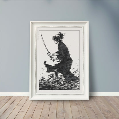 Shop Vagabond manga wall art at Eastern Archivals. Premium prints and posters featuring iconic characters like Miyamoto Musashi and Sasaki Kojiro.