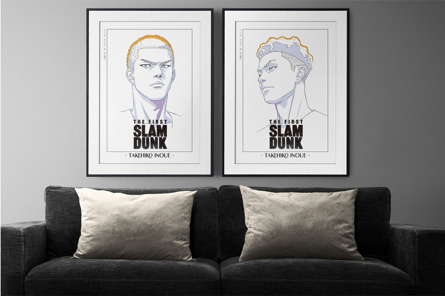 Transform your space with the Set of 2 Slam Dunk Manga Art Prints, featuring dynamic artwork that captures the energy and passion of basketball in every scene.