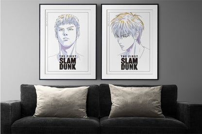 Transform your space with the Set of 2 Slam Dunk Manga Art Prints, featuring dynamic artwork that captures the energy and passion of basketball in every scene.