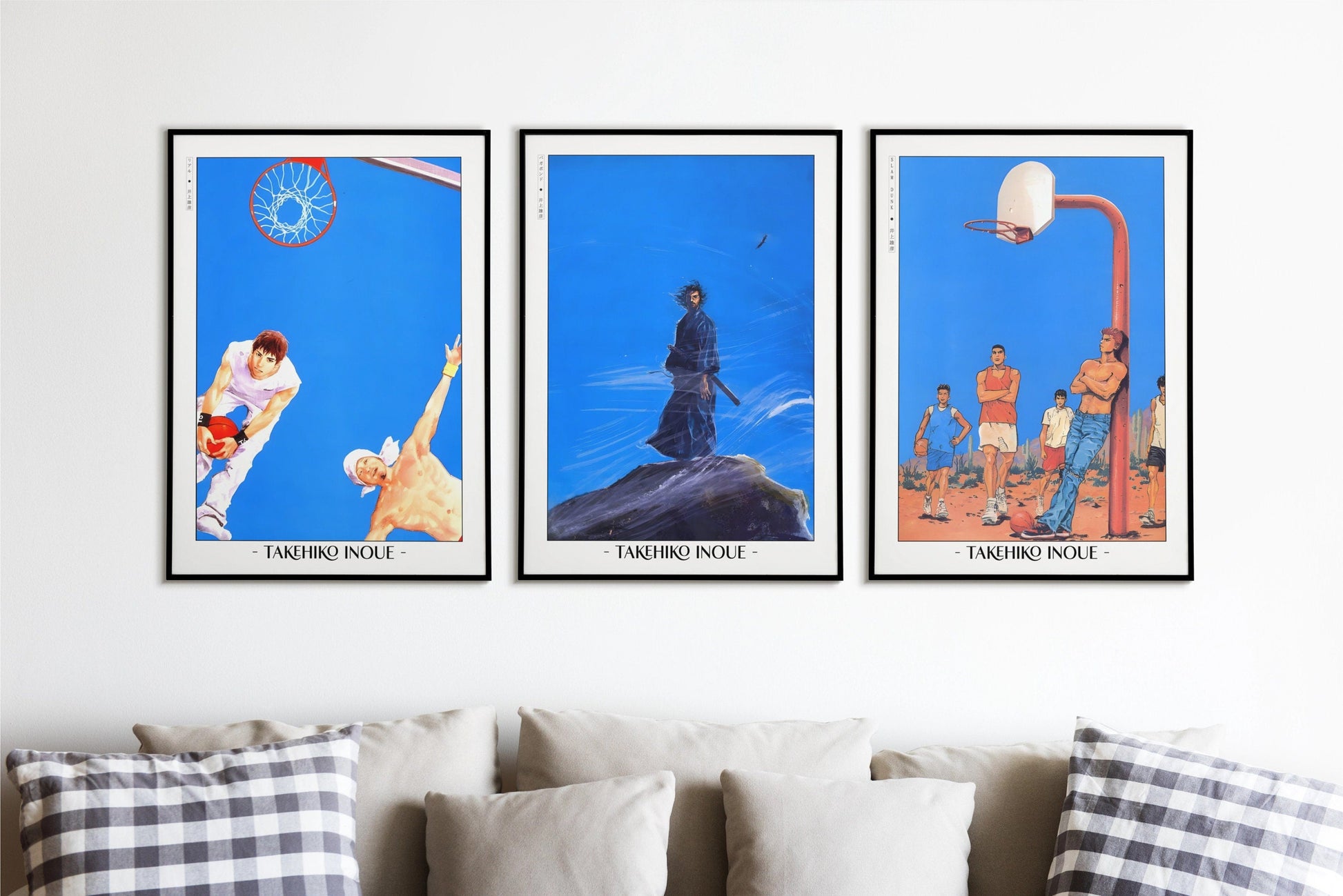 Bring your walls to life with the Set of 3 Takehiko Inoue manga wall art and posters. Shop now to add iconic manga prints to your collection!