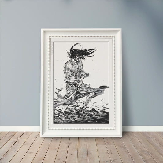 Shop Vagabond manga wall art at Eastern Archivals. Premium prints and posters featuring iconic characters like Miyamoto Musashi and Sasaki Kojiro.