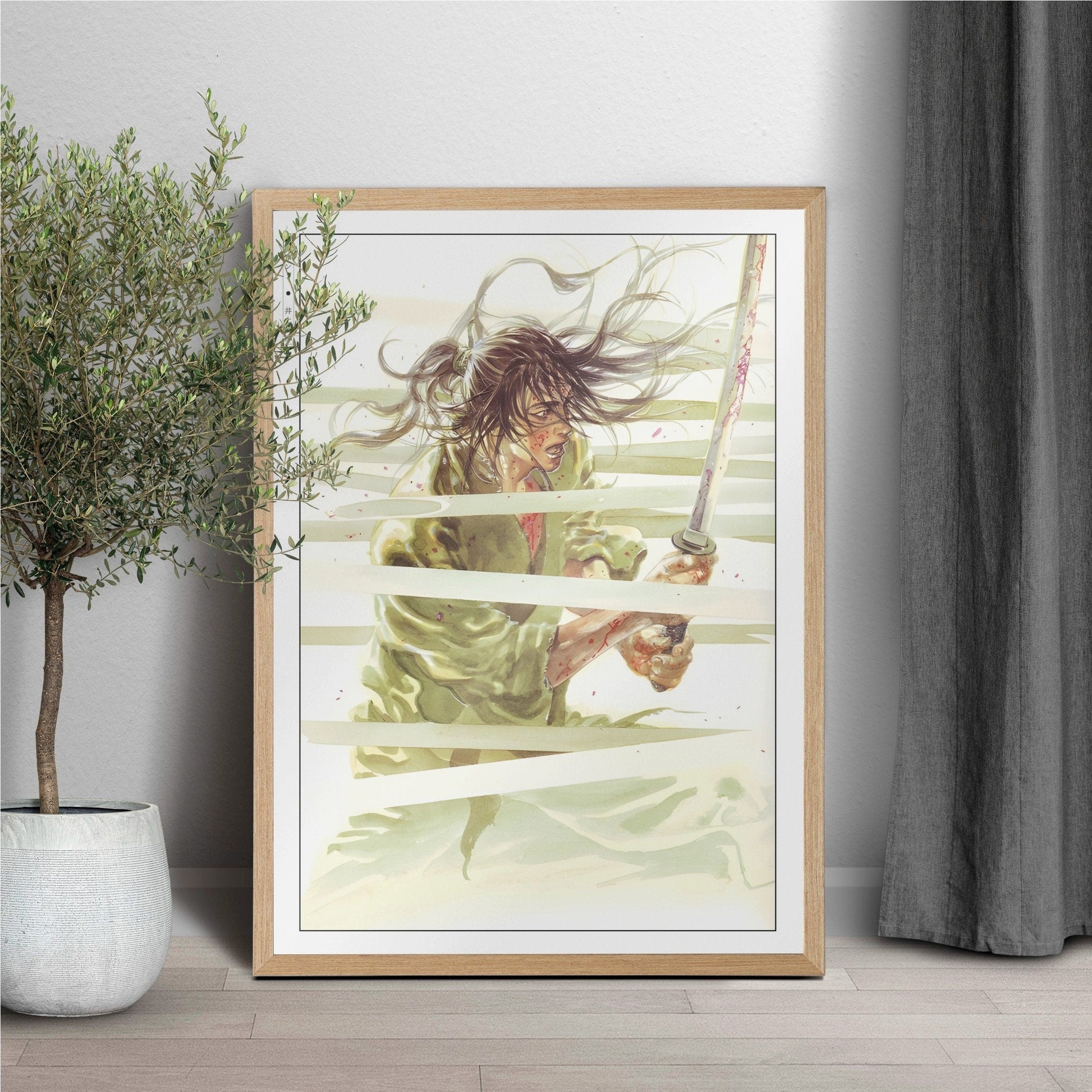 Shop Vagabond manga wall art at Eastern Archivals. Premium prints and posters featuring iconic characters like Miyamoto Musashi and Sasaki Kojiro.