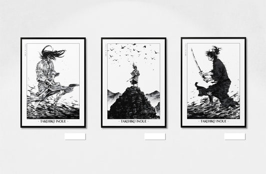 Bring your walls to life with the Set of 3 Vagabond manga wall art and posters from Eastern Archivals. Shop now to add iconic manga prints to your collection!