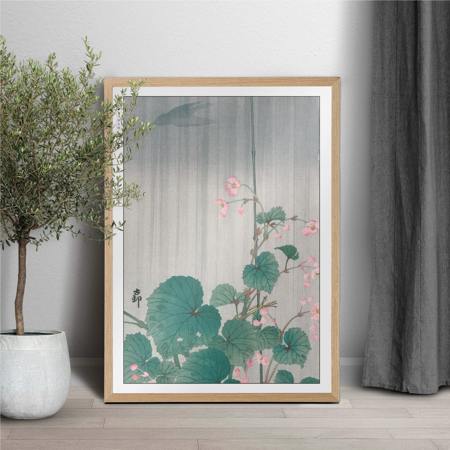 Enhance your home with Ohara Koson's floral Ukiyo-e prints, showcasing the beauty of nature and the rich tradition of Japanese artistry.