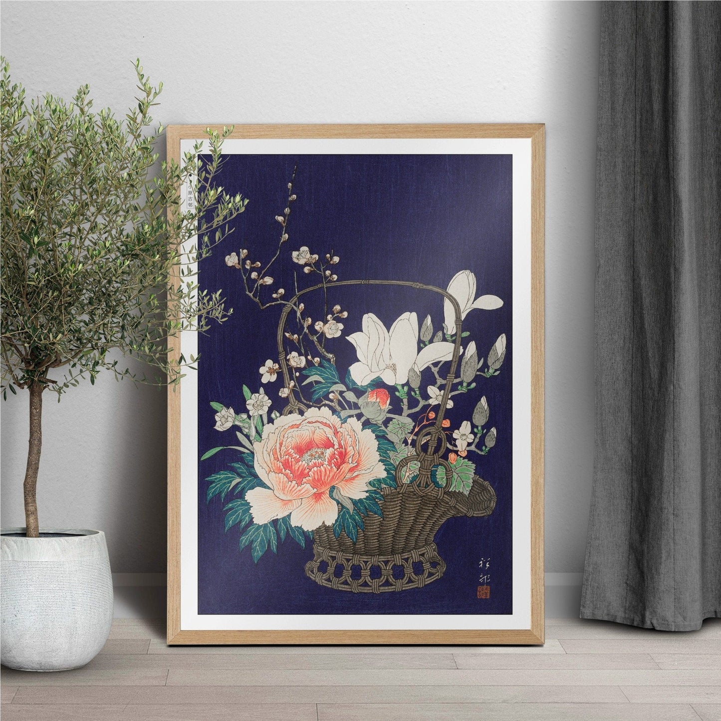 Enhance your home with Ohara Koson's floral Ukiyo-e prints, showcasing the beauty of nature and the rich tradition of Japanese artistry.