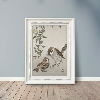 Ohara Koson's bird art prints capture the elegance of nature with intricate details and vibrant colors, adding a touch of Japanese artistry to your home