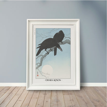 Elevate your decor with Ohara Koson's bird art prints, showcasing the grace of nature and the timeless charm of traditional Japanese Ukiyo-e craftsmanship.