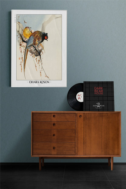 Elevate your decor with Ohara Koson's bird art prints, showcasing the grace of nature and the timeless charm of traditional Japanese Ukiyo-e craftsmanship.