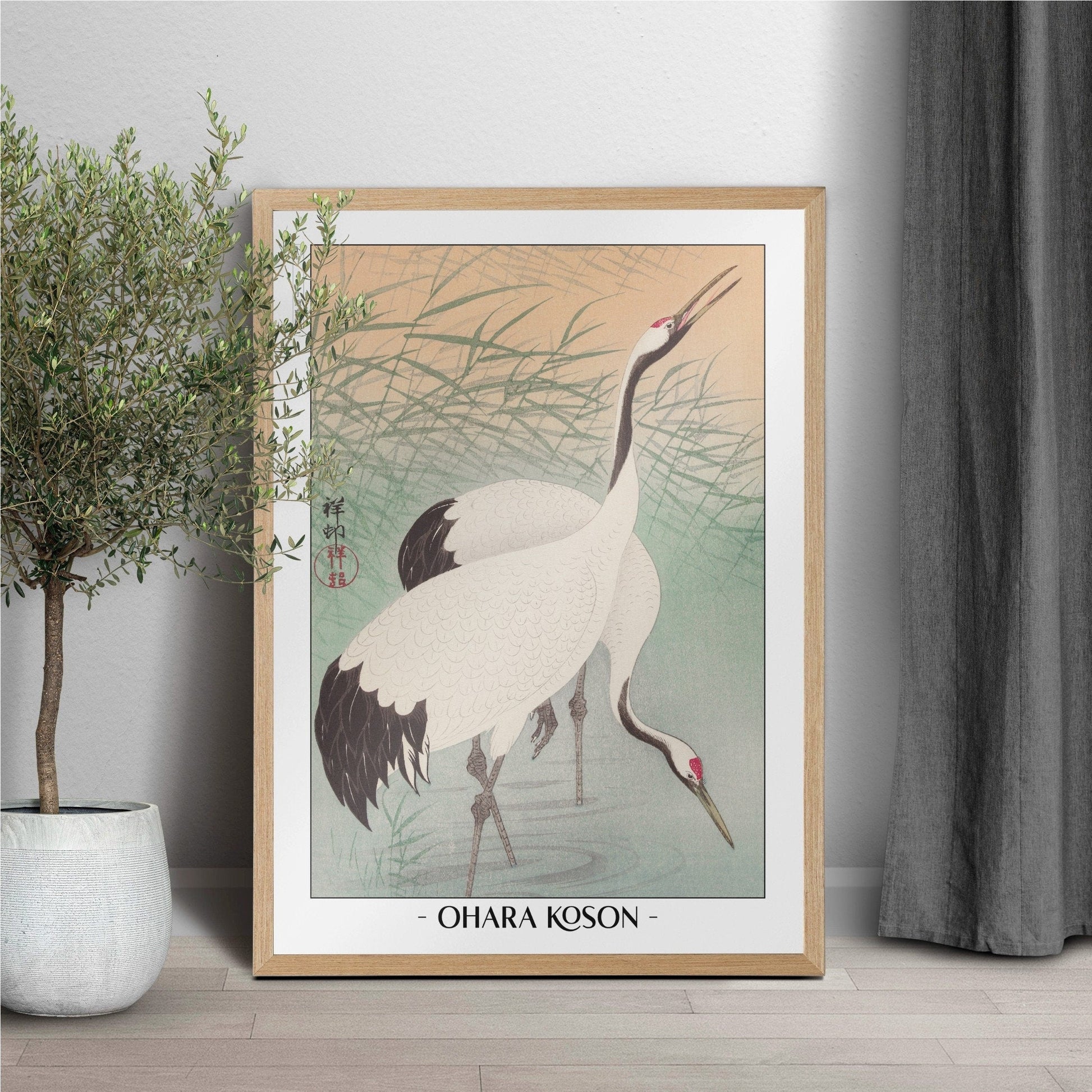 Elevate your decor with Ohara Koson's bird art prints, showcasing the grace of nature and the timeless charm of traditional Japanese Ukiyo-e craftsmanship.