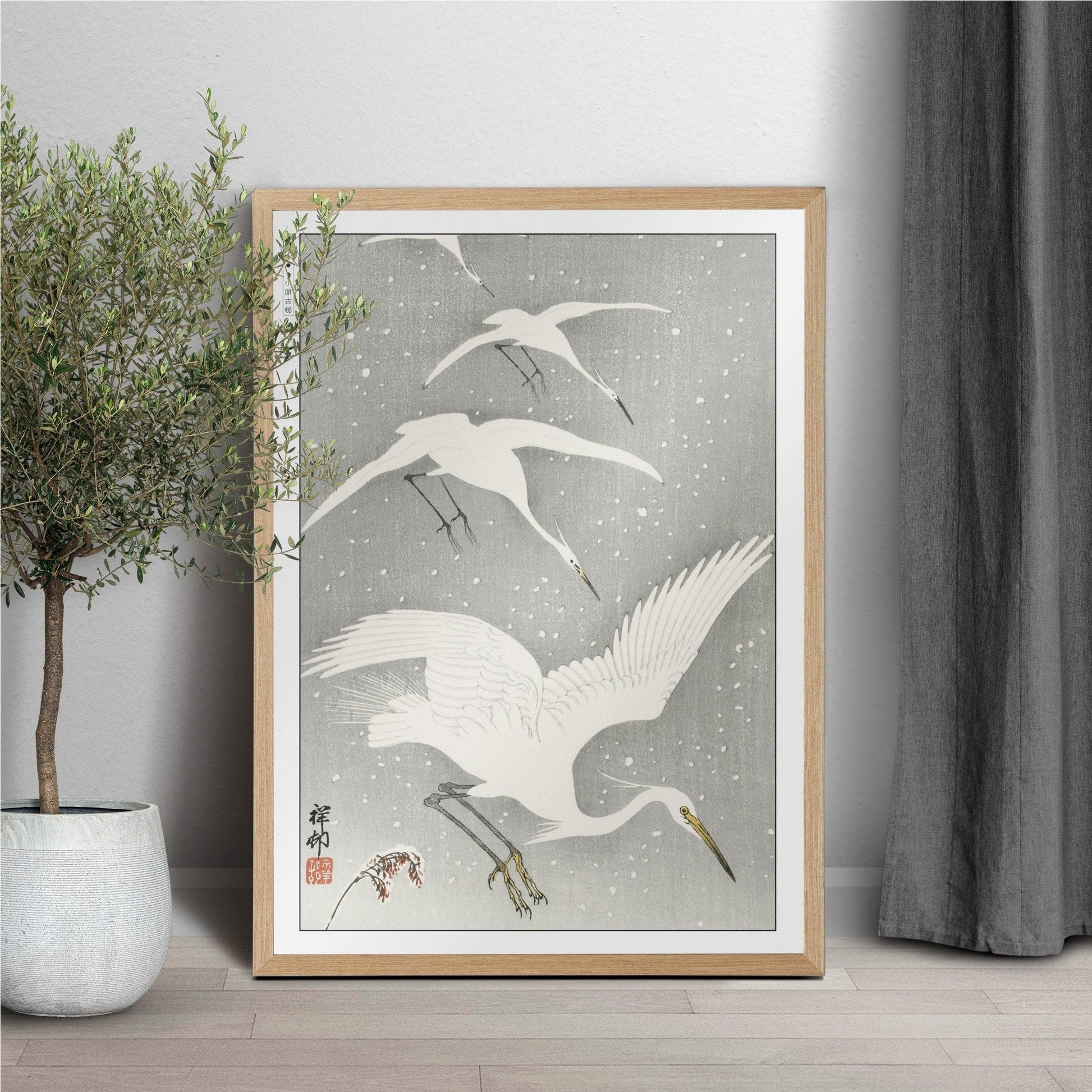 Ohara Koson's bird art prints capture the elegance of nature with intricate details and vibrant colors, adding a touch of Japanese artistry to your home