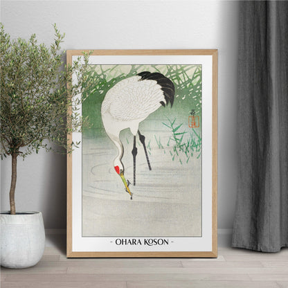 Elevate your decor with Ohara Koson's bird art prints, showcasing the grace of nature and the timeless charm of traditional Japanese Ukiyo-e craftsmanship.