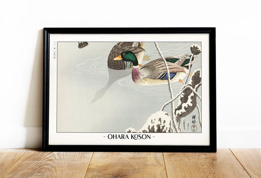 Elevate your decor with Ohara Koson's bird art prints, showcasing the grace of nature and the timeless charm of traditional Japanese Ukiyo-e craftsmanship.