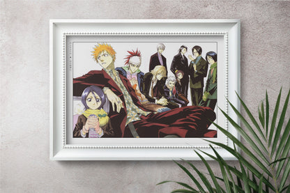 Explore the world of soul reapers and hollow battles with our striking anime wall art, capturing the intense action and emotions from this iconic manga series.