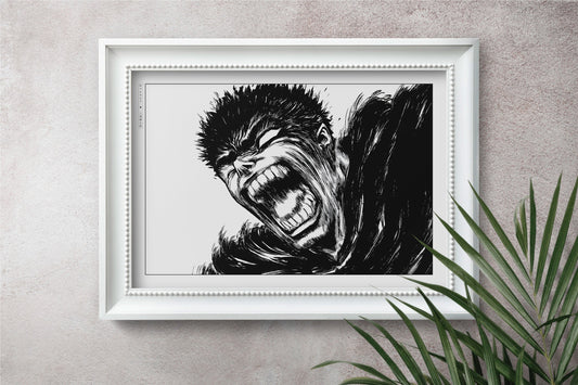 Transform your space with this Berserk manga poster. Immerse yourself in Miura's iconic art and dark storytelling for a powerful, gothic statement piece.