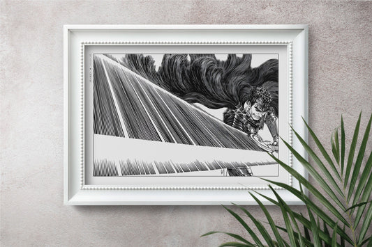 Transform your space with this Berserk manga poster. Immerse yourself in Miura's iconic art and dark storytelling for a powerful, gothic statement piece.