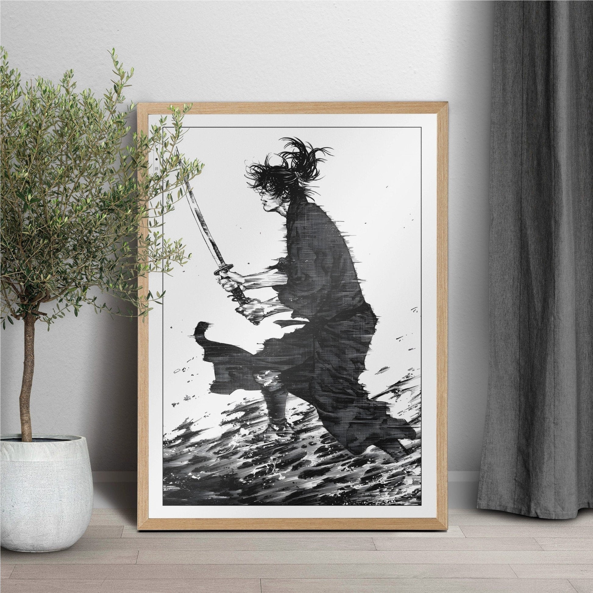 Shop Vagabond manga wall art at Eastern Archivals. Premium prints and posters featuring iconic characters like Miyamoto Musashi and Sasaki Kojiro.