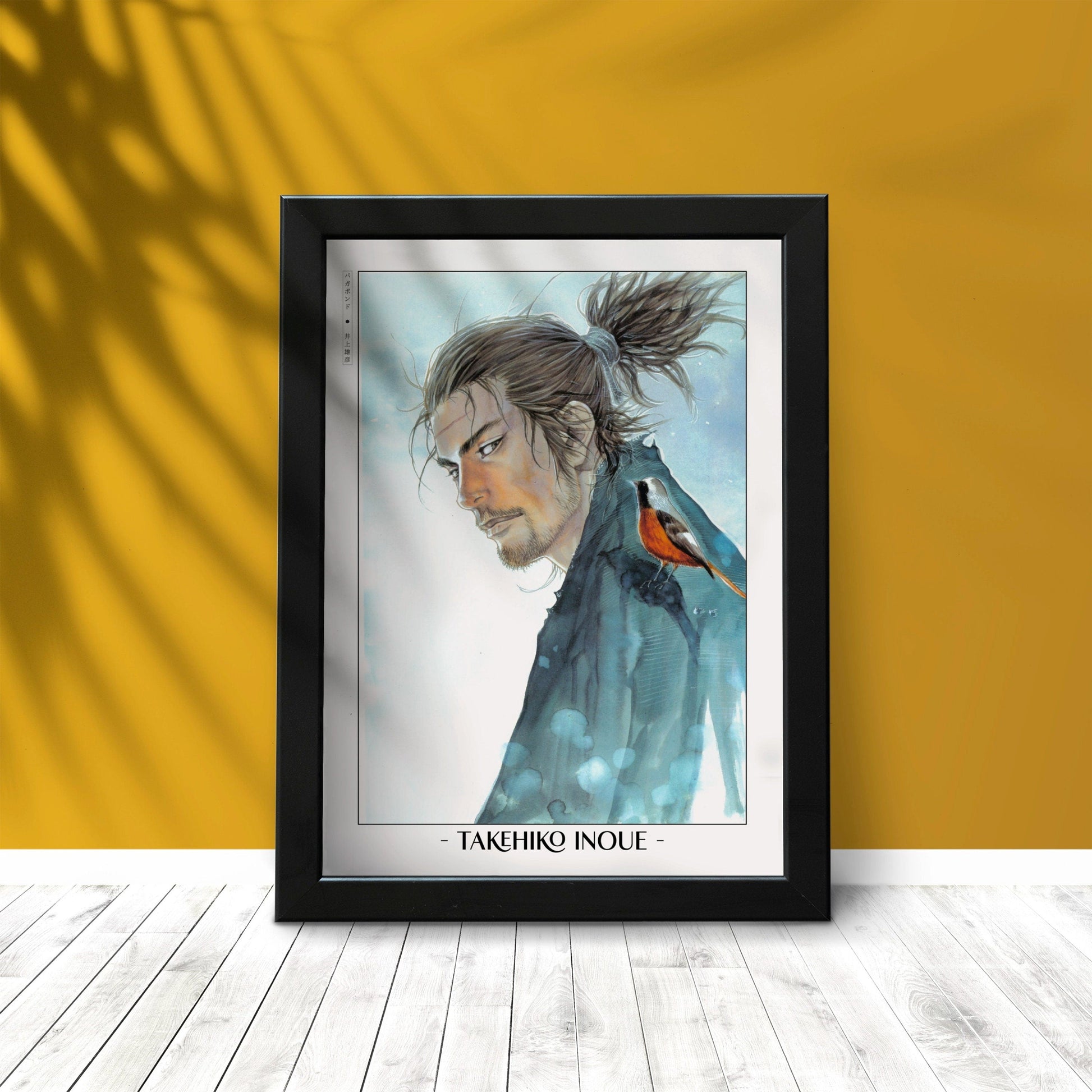 Explore Vagabond manga wall art by Takehiko Inoue. High-quality prints featuring legendary characters like Miyamoto Musashi and Sasaki Kojiro.