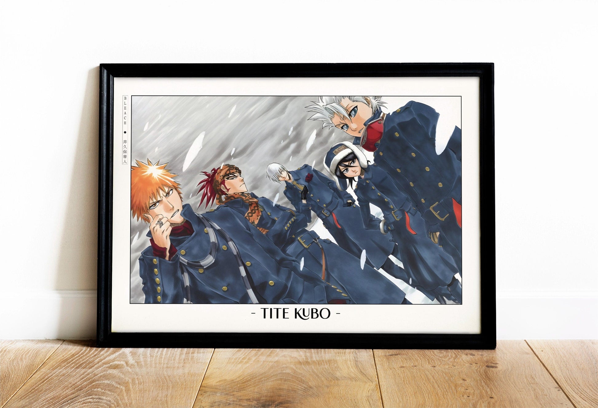 Celebrate Tite Kubo's masterful storytelling with this anime wall art, showcasing the world of Soul Reapers and its unforgettable characters.